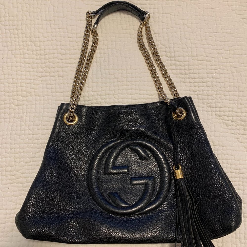 GUCCI SOHO - GOLD CHAIN - LARGE BAG